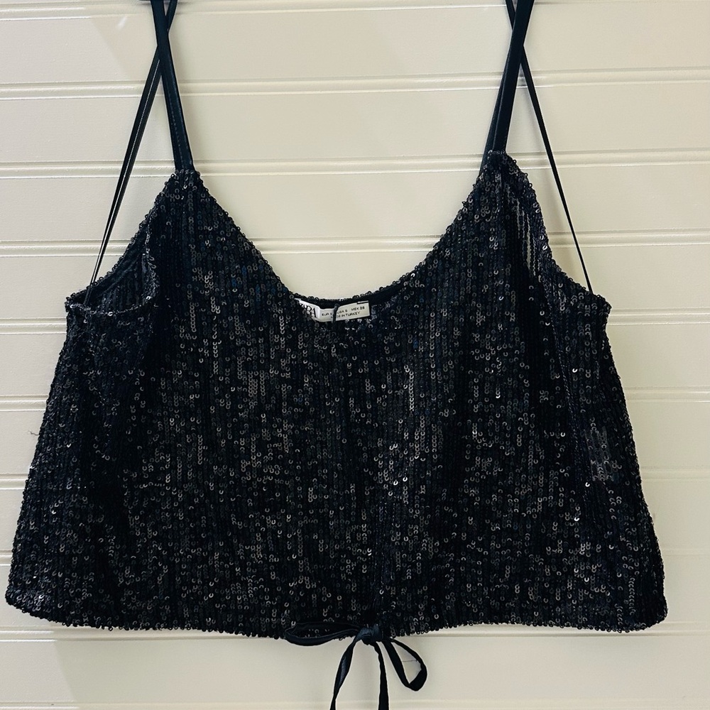 Zara Sequin Top